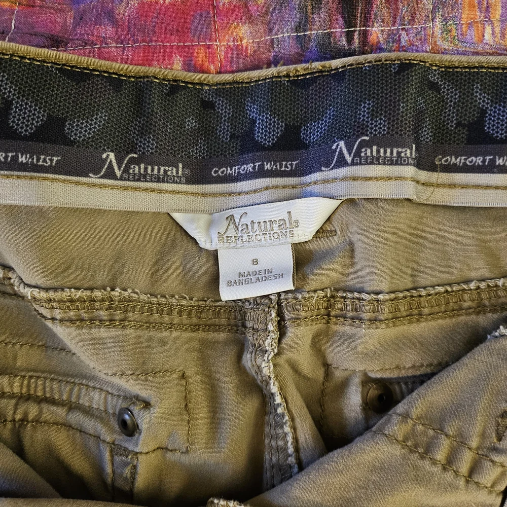 Women's Natural Reflections Cargo Pants Sz-8 - Picture 3 of 9